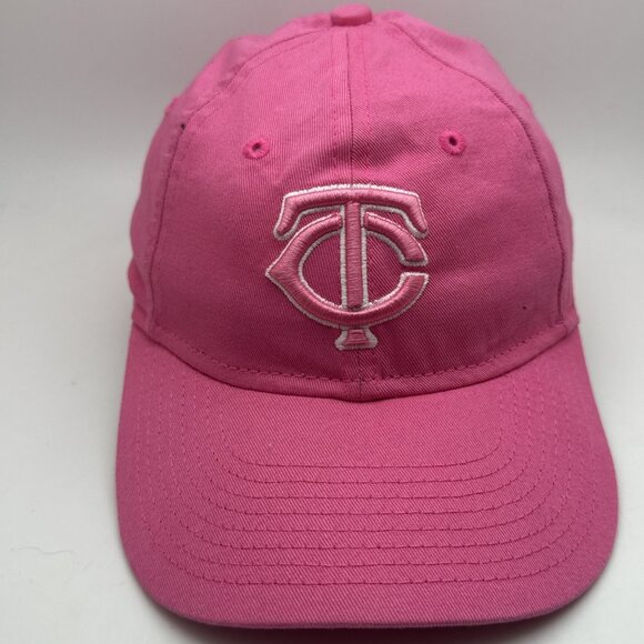 Minnesota Twins Hat Strapback Cap Youth Womens Pink MLB Baseball New Era - Picture 1 of 6